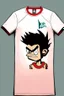 Placeholder: re draw this tshirt , cartoon 2d