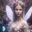 Placeholder: high-quality, fine-detail closeup of beautiful, stunning fairy sitting beside a clear, reflective lake, flowers, butterflies, small globes of iridescent light, tranquil, gorgeous, 8k resolution, 3D octane render, intricate, digital art, detailed matte, volumetric lighting, George Grie, Anne Dittman, Anne Stokes, Lisa Parker, Selina French,