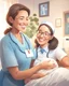 Placeholder: A warm, inviting image of a caring nurse providing personalized care to a smiling patient at home