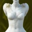 Placeholder: Greek white marble stature, full body, full of details, realistic, beautiful young woman, hight definition, perfect green eyes, face like Julia Roberts