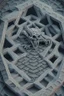 Placeholder: hexagon stone labyrinth featuring gargoyle skeleton in the style of escher, 8k, trending art