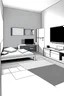 Placeholder: Diseño de una habitación minimalista pero moderna, destinado a un adolescente con esencia y ambientación del gaming