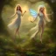 Placeholder: luminous fairy in magical countryside