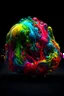 Placeholder: a close up of a colorful object on a black background, inspired by tomasz alen kopera, digital art, colourful slime, colorfull illustration, a beautiful artwork illustration, colorful image, c 4 d ”surrealist art, 3 d fractals