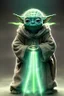 Placeholder: In this extraordinary photograph, the wise and spirited Yoda takes center stage, portrayed with hyper-realistic precision. Despite being aged at 1.5 centuries, Yoda's aura exudes a youthful vitality as he wears a striking scifi Star Wars outfit. The natural surroundings come alive with a dynamic and lively atmosphere, as diffused lighting casts playful shadows, adding an enchanting touch to the scene. As an intrepid explorer-hacker, Yoda's adventurous spirit shines through, and every intricate d