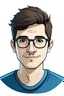 Placeholder: avatar de joven con lentes