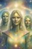 Placeholder: cosmic woman, blue skin,beautiful ufos rainbow, admiral from the future, galactic confédération, fine whole face, crystalline skin, expressive purple eyes,rainbow, smiling lips, very nice smile, costume pleiadian, Beautiful tall woman pleiadian Galactic commander, ship, perfect datailed golden galactic suit, high rank, long blond hair, hand whit five perfect detailed finger, amazing big puple eyes, mouth, high définition lips, cosmic happiness, bright colors,smile