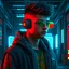 Placeholder: The cyberpunk boy in 3D
