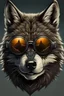 Placeholder: Norwegian viking wolf with sunglasses realism