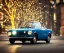 Placeholder: fiat 125p, city. high speed. bokeh. lens flare. warm lights. high detailed. oil on canvas