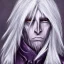 Placeholder: Dark Elf Male White Hair Lavendar Eyes