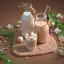 Placeholder: Choccy Milk, Intricately detailed image of Choccy Milk, 3D glow, light particles, ray tracing, garden with flowers, hyper-detailed, dslr shot, shot by MSchiffer, 32k, best quality