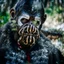 Placeholder: Close up of a Bigfoot wearing a respirator, Christopher Nolan, Dystopian, Extreme depth of field, bokeh blur, Alberta, all-natural, in the style of candid, imperfection, natural lighting, Fuji Film, Anamorphic lens