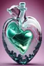 Placeholder: Realistic heart made of glass