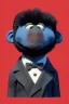 Placeholder: Waist up muppet Portrait, Kim Jong-un as muppet doll, black suit, photo studio, blue background, unreal engine 5, concept art, art station, god lights, ray tracing, RTX, lumen lighting, ultra detail, volumetric lighting, 3d.