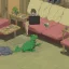 Placeholder: Two frogs sitting on the sofa in the living room and PS4 consoles in their hands,fantasy,4K,8K,16K