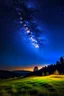 Placeholder: Night sky on a hillside