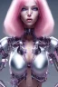 Placeholder: cyborg, pink hair, sexy, perfekt, real, dream