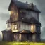 Placeholder: Hyper realistic portrait of a house by Greg Rutkowski, deep colours