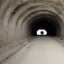 Placeholder: Eerie old tunnel man face