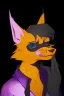 Placeholder: an anthropomorphic fox fursona, female