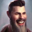 Placeholder: a _ fantasy _ style _ portrait _ painting _ of white male black hair short head silly smile beard round face castle rpg dnd oil _ painting _ unreal _ 5 _ daz. _ rpg _ portrait _ extremely _ detailed _ artgerm _ greg _ rutkowski _ greg