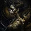 Placeholder: beautiful brazilian woman, Black ink flow, 8k resolution, photorealistic masterpiece by Aaron Horkey and Jeremy Mann, intricately detailed fluid gouache painting by Jean Baptiste, professional photography, natural lighting, volumetric lighting, maximalist, 8k resolution, concept art, intricately detailed, complex, elegant, expansive, fantastical, cover, brass and chrome tones
