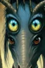 Placeholder: Demon Horse alien ,cute, big eyes, reflection in eyes, magical,whole body, Art by Norman Rockwell, digital art, trending on artstation, high contrast, deep color, magical, beautiful