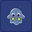Placeholder: The icon for a service called Gaste. It should feature a cute ghost that has stars as its eyes