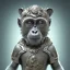 Placeholder: metallic monkey