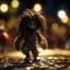 Placeholder: outline, leather hairy pimp groove funk fairy gremlin hippie in running inside big thread mill on beach ,bokeh like f/0.8, tilt-shift lens 8k, high detail, smooth render, down-light, unreal engine