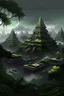 Placeholder: The jungle surrounding the city is corrupted by evil forces. The plant life should be darker and show signs of danger. The sky should be dark and ominous. There should only be one large pyramid. The rest of the buildings should be made of stone and normal houses.