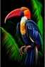 Placeholder: hornbill bird full body, digital art, photo, illustration, digital painting,oil painting, smooth, sharp focus, highly detailed, real bird