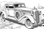 Placeholder: 1935 Duesenberg SJ LA Phaeton Coloring Book, white background, kawaii style cartoon coloring page for kids, cartoon style, clean line art high detailed, no background, white, black, coloring book, sketchbook, realistic sketch, free lines, on paper, character sheet, 8k