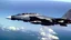 Placeholder: fighter jet fires missile at passenger 747 plane and it explodess into the ocean