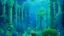 Placeholder: A blue underwater kingdom designed in ancient Roman mosaics painted by Claude Monet