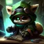 Placeholder: Teemo from League of Legends, as a super hacker