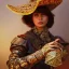 Placeholder: portrait,"Insanely detailed photograph of a mariachi warrior", intricate charo,large Sombrero,elegant, detailed D20 flair, digital painting, artstation, concept art, smooth, sharp focus, illustration, art by artgerm and greg rutkowski and alphonse mucha, 8 k