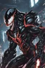 Placeholder: Venom mix with machine in solo leveling shadow artstyle, cyberpunk them, intricate details, highly detailed, high details, detailed portrait, masterpiece,ultra detailed,best quality