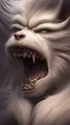 Placeholder: The creature was a large beast who was the size of a horse. Its body was covered with thick shaggy white fur. Its powerful ape-like arms were clawed, and the face resembled a wolf's, but it had no eyes—only a long row of furiously breathing nostrils. When summoned to Icewind Dale, it wore a necklace of twenty hands, removed from victims as a part of the summoning ritual.