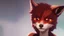 Placeholder: a sci-fi cute little fox head