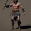 Placeholder: franz frazetta style barbarian warrior with two handed sword, conan