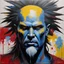 Placeholder: (Art by Victor Man, 2023), nemesis, huile sur carton, 60 x 84 cm
