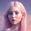 Placeholder: fairy, smiling, pink, blonde hair, beautiful, hyperrealism, masterpiece, expert, cinematic lighting, sharp focus, 8K, pastel, macro lens, woman, detailed, flower