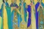 Placeholder: Four odalisques in magnificent robes from 'Thousand and One Nights' by artist "Vittorio Zecchin"