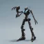 Placeholder: Mecha with metal spider legs his hands are machine guns.