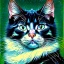 Placeholder: Portrait of a cat by Van Gogh