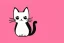 Placeholder: cute cat illustration isolated