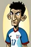 Placeholder: Anthony Modest French soccer player cartoon 2d