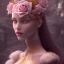 Placeholder: red rose beautiful girl,utra realistic,highly detailed, gold, pink, jewels, lace, masterpiece, delicate detailed, sharp focus, insanely detailed, fantasy art, intricate detailed, elegant, fog, Special Lighting, Vibrant, color Scheme, forest, unreal engine 5, trending on artstation